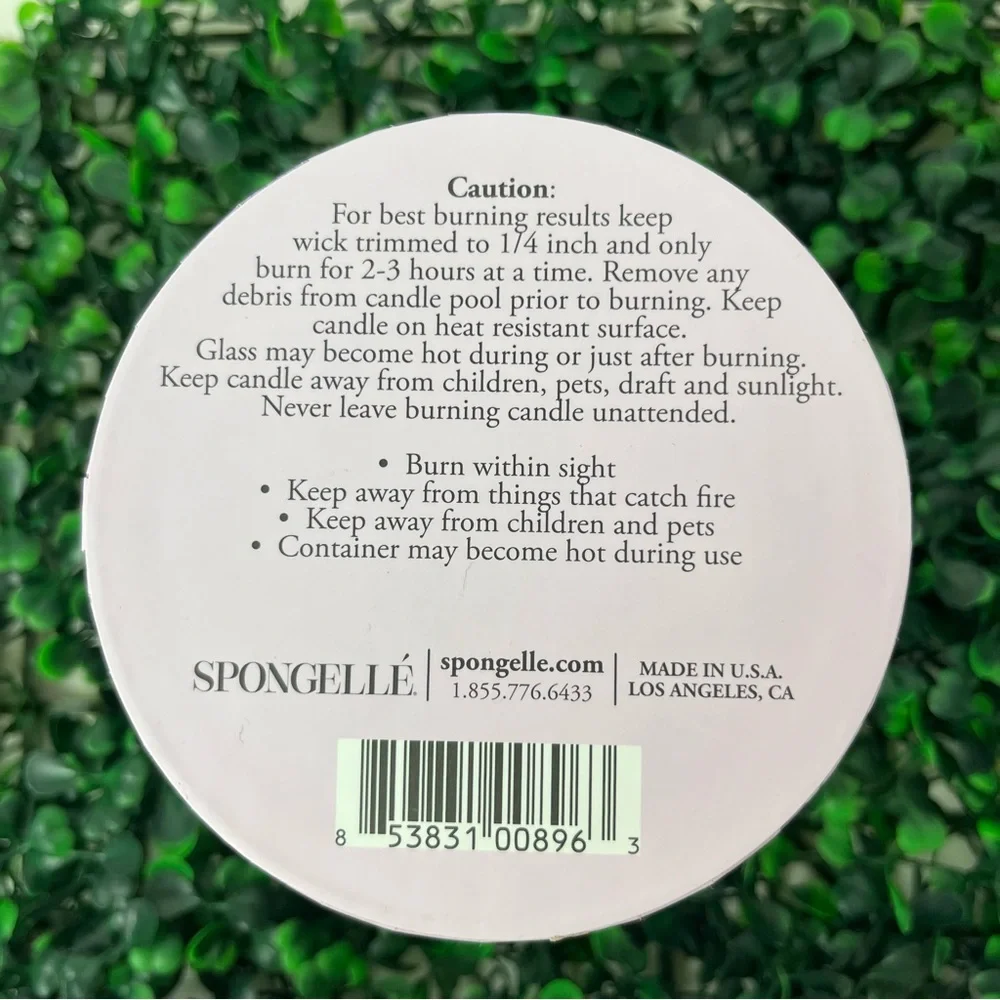 2/$30 Sale Spongelle New Botanica Collection Candle - Lavender 50hrs burn